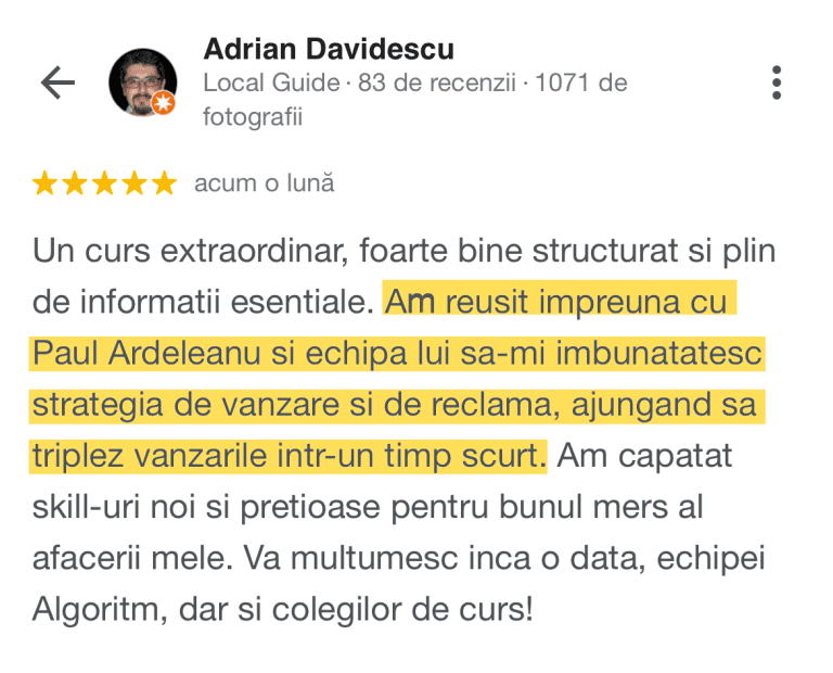 5 stars recenzie faceebook